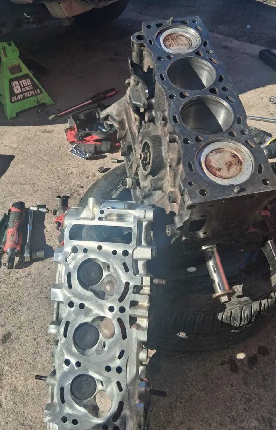 Engine block and cylinder head rebuild